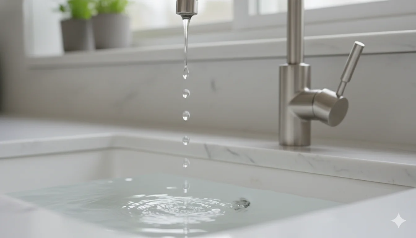 Réparation de fuite d'eau localisée